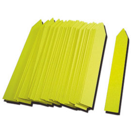Etiqueta PVC 16x100mm amarillo (500uds)
