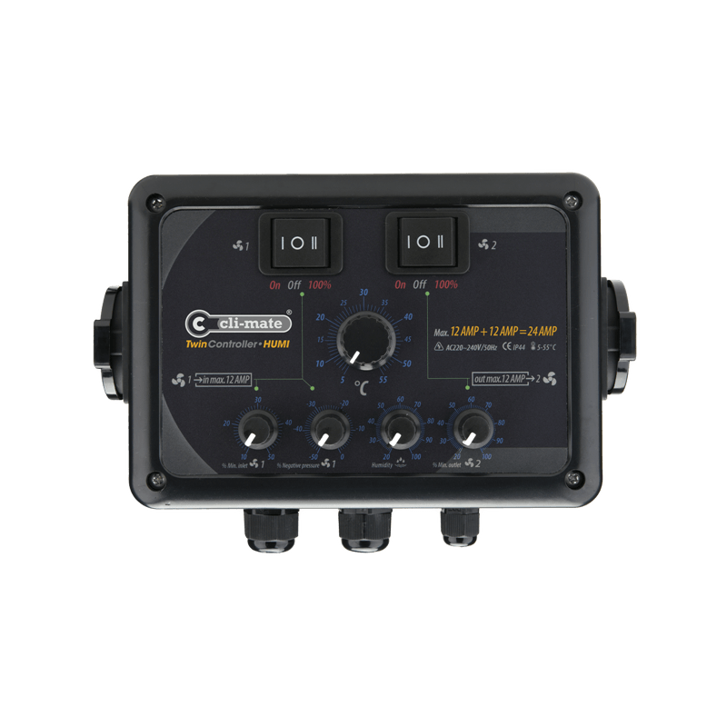 New Controlador Twin Humedad 4+4 Amp