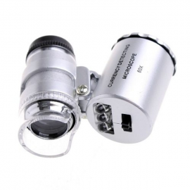 Microscopio LED + Ultravioleta 60X
